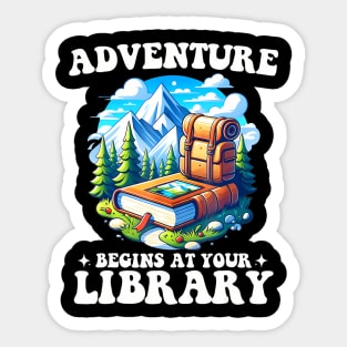 Summer Reading Program 2024 Adventure Begins At Your Library Sticker